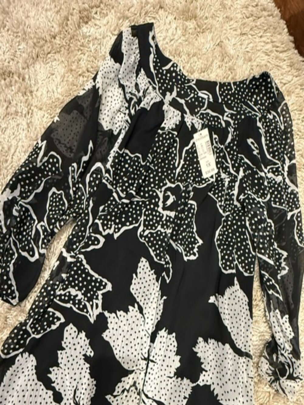 (4 for $20) DRESSBARN Womens Print Top - 1X - NWT